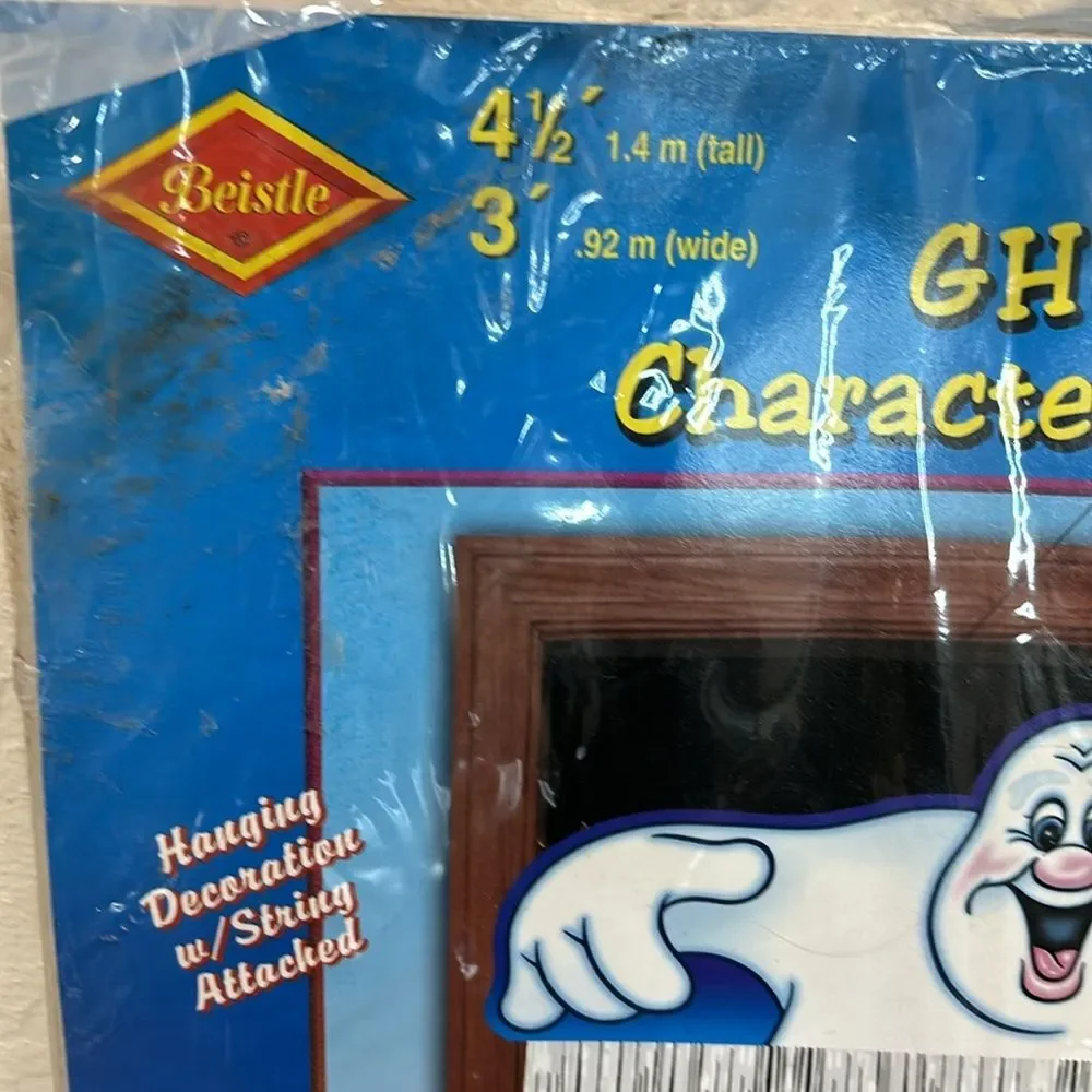 NEW!  Vintage Beistle Halloween Hanging Ghost Curtain Circa 2001